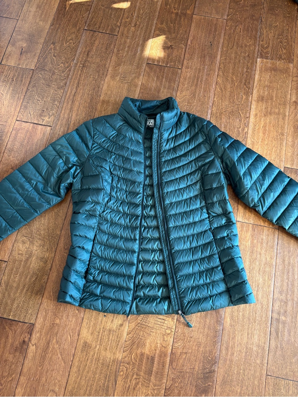 32 degrees Forest Green Quilted Lightweight Puffer Jacket Small